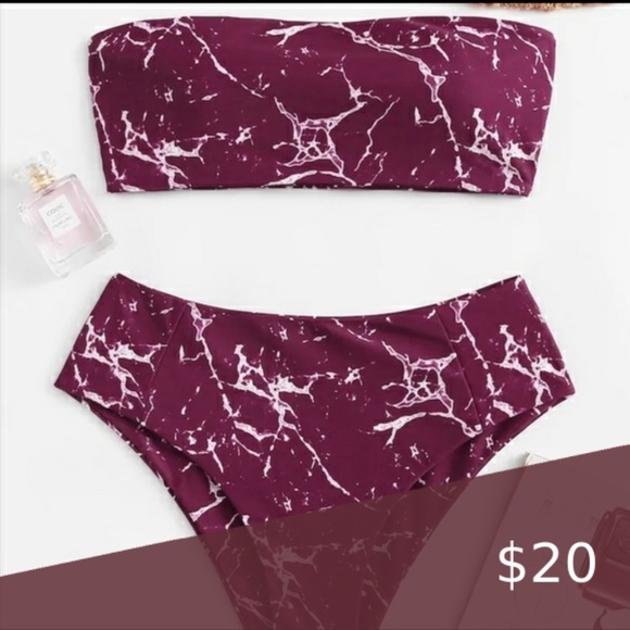 Zaful Other - 🌵Zaful Marble Print Bikini